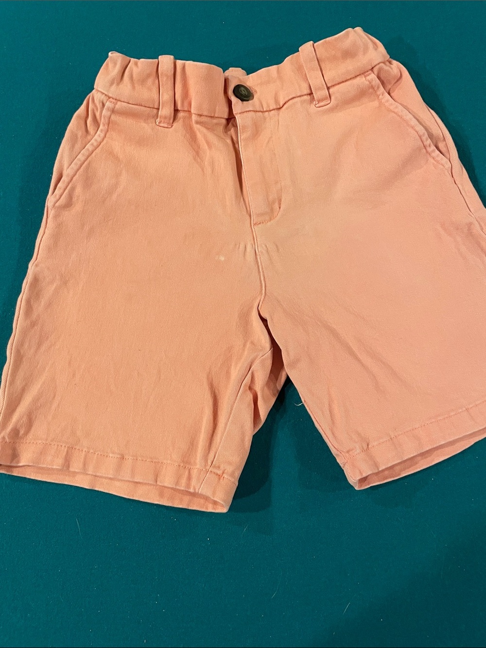 Janie and Jack Boys' Coral Pink Flat Front Shorts